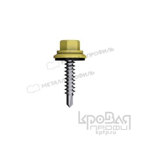 Саморез 4,8х35 ROOFRetail RAL1018 (желтый цинк) фото 1
