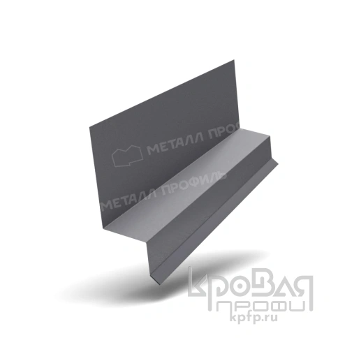 Планка отлива верхнего FASTCLICK 35х25х3000 (VALORI-20-Grey-0.5) фото 1