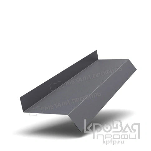 Планка отлива цоколя 50х20х2000 (VALORI-20-Grey-0.5) фото 1
