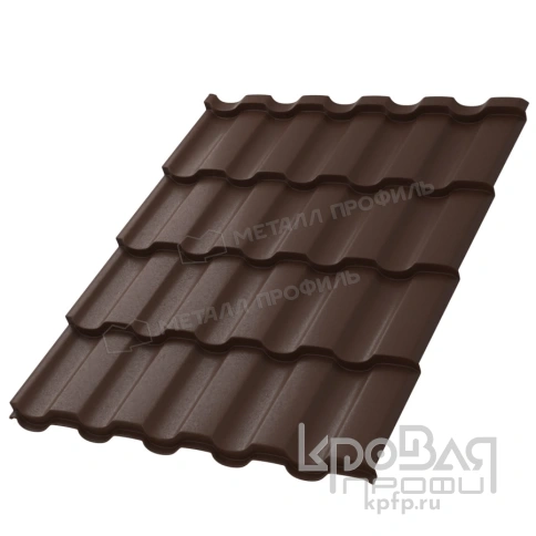 Металлочерепица МП Монтекристо-S (VALORI-20-Brown-0.5) фото 2
