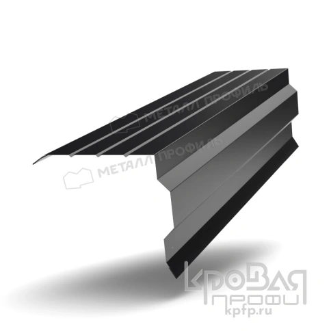 Планка торцевая 90х115х2000 (PURMAN-20-9005-0.5) фото 1