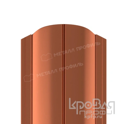 Штакетник металлический МП ELLIPSE-O 19х126 (PURMAN-20-Argillite-0.5) фото 1