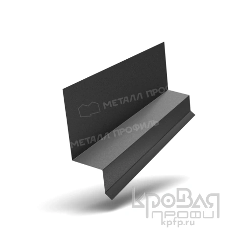 Планка отлива верхнего FASTCLICK 35х25х3000 (VikingMP E-20-9005-0.5) фото 1