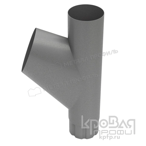 Тройник трубы Foramina Freeze D100 (FRZ_D-01-Grey\Grey-0.5) фото 1