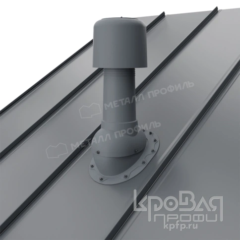 Выход вентиляции изолированный MAXI 125/160 Плоская кровля (серый) фото 2