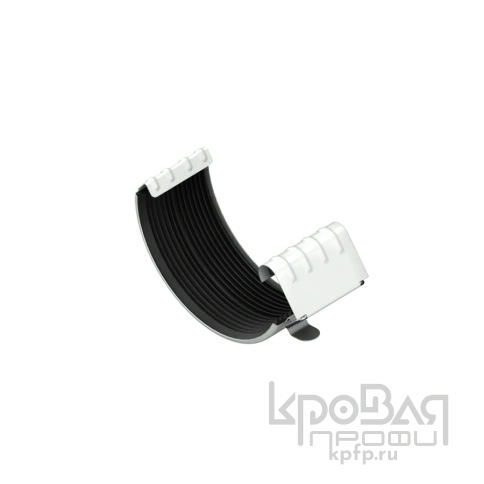 Соединитель желоба МЕТАЛЛ ПРОФИЛЬ GS lite D125 Ral 9003 фото 1