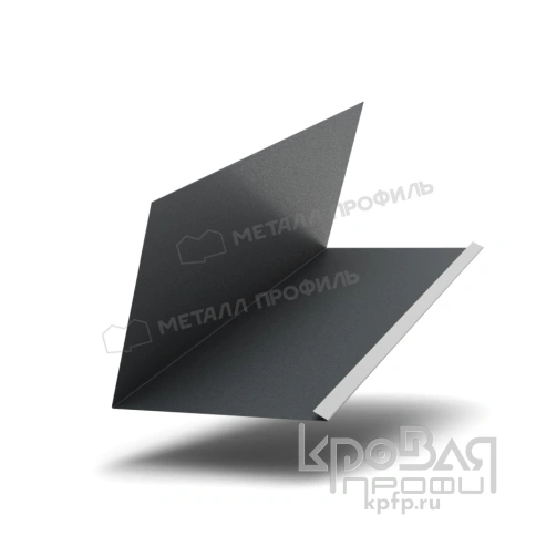 Планка примыкания верхняя к трубе FASTCLICK 250х240х2000 (VikingMP E-20-7016-0.5) фото 1