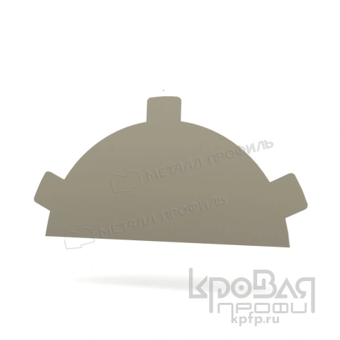 Заглушка конька круглого простая (ПЭ-01-1015-0.5) фото 1