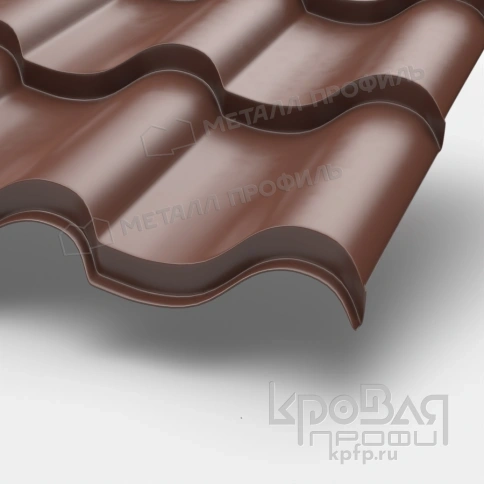 Металлочерепица МП Монтерроса-M (PURETAN-20-8017-0.5) фото 1