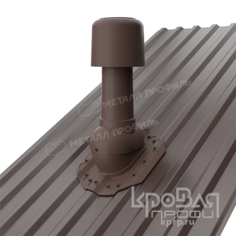 Выход вентиляции изолированный MAXI TURBO 125/160 МП-20 (коричневый) фото 2