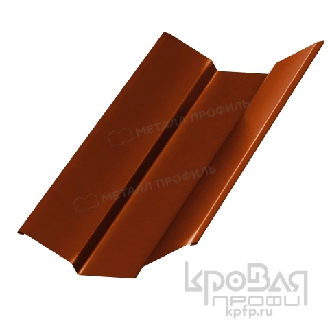 Планка ендовы верхняя 76х76х2000 (AGNETA-20-Copper\Copper-0.5) фото 2