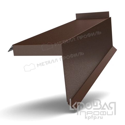 Планка сегментная торцевая правая 350 мм (VALORI-20-Brown-0.5) фото 1