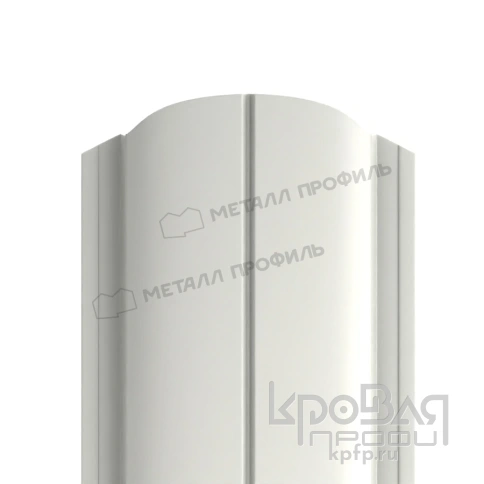 Штакетник металлический МП ELLIPSE-O 19х126 (PURMAN-20-9010-0.5) фото 1