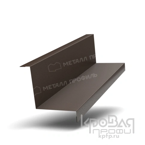 Планка угла внутреннего FASTCLICK 75х75х3000 (VALORI-20-DarkBrown-0.5) фото 1