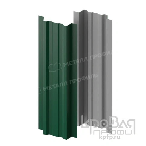 Штакетник металлический МП LАNE-T 16,5х99 (ПЭ-01-6005-0.4) фото 2