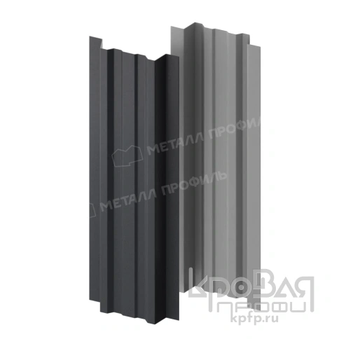 Штакетник металлический МП LАNE-T 16,5х99 (VikingMP E-20-7024-0.5) фото 2