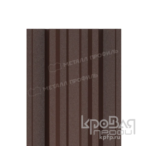 Штакетник металлический МП TRAPEZE-T 16,5х118 (VikingMP Д-01-8017\8017-0.45) фото 1