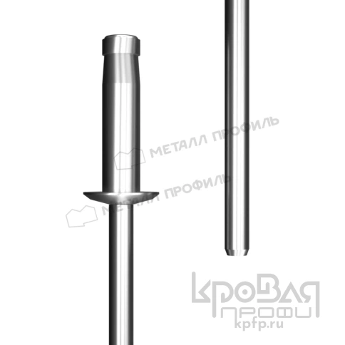 Заклепка 4,0х10 нерж. стальная фото 1