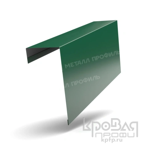 Планка торцевая фасадная FASTCLICK 139х65х3000 NormanMP (ПЭ-01-6005-0.5) фото 1