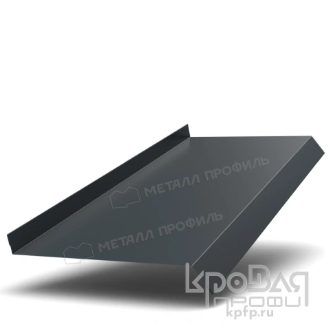 Планка отлива 240х30х2000 NormanMP (ПЭ-01-7016-0.5) фото 1