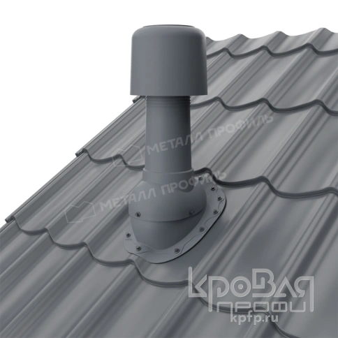 Выход вентиляции изолированный MAXI 125/160 Ламонтерра (серый) фото 2