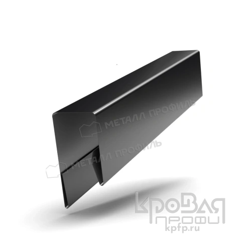 Планка П-образная 13х27х2000 (PURMAN-20-9005-0.5) фото 1