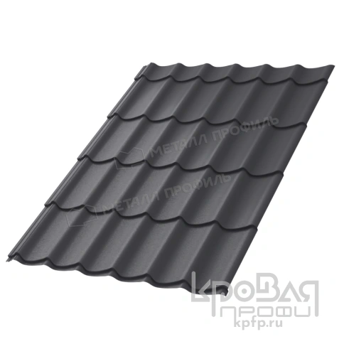 Металлочерепица МП Ламонтерра-XL (VALORI-20-Grey-0.5) фото 2