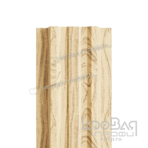 Штакетник металлический МП LАNE-T 16,5х99 (ECOSTEEL_MA-01-Сосна-0.5) фото 1