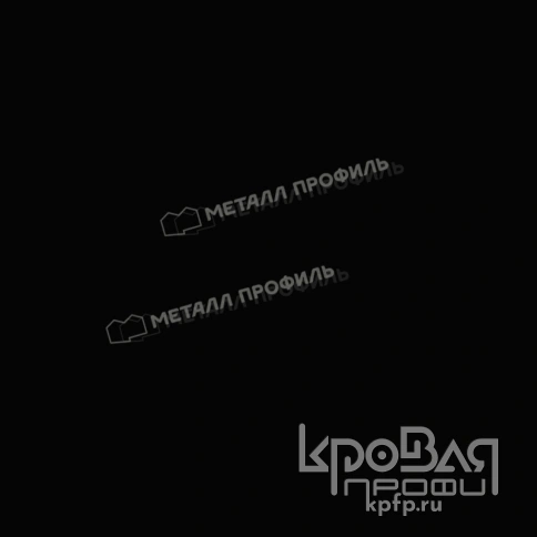 Планка конька круглого R110х2000 (ПЭ-01-9005-0.45) фото 3