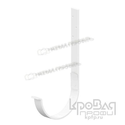 Держатель желоба МЕТАЛЛ ПРОФИЛЬ GRANDSYSTEM D125х280 Ral 9010 фото 1