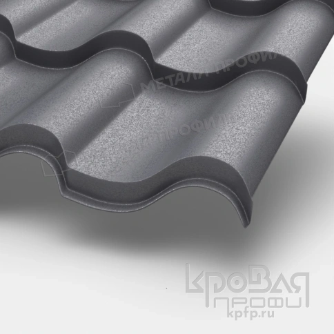 Металлочерепица МП Монтерроса-XL (VALORI-20-Grey-0.5) фото 1