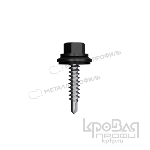 Саморез 4,8х35 ROOFRetail RAL9005 (черный темный) фото 1