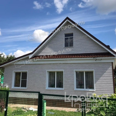 Сайдинг МЕТАЛЛ ПРОФИЛЬ Lбрус-15х240 (ECOSTEEL_MA-01-Беленый Дуб-0.5) фото 4