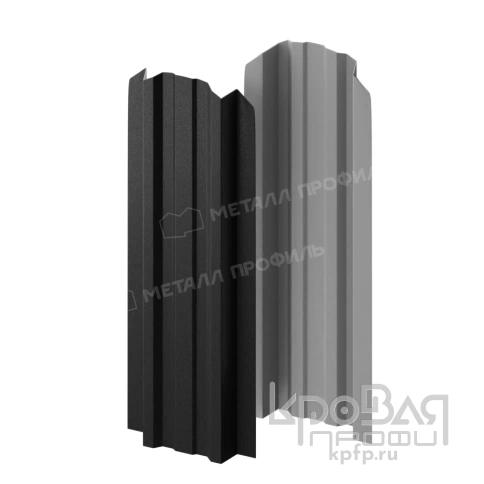 Штакетник металлический МП LАNE-O 16,5х99 (VikingMP E-20-9005-0.5) фото 2