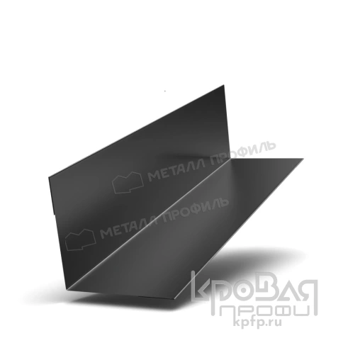 Планка угла внутреннего 50х50х3000 (ПЭ-01-9005-0.45) фото 1