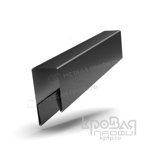 Планка П-образная 13х27х2000 (VikingMP E-20-9005-0.5) фото 1