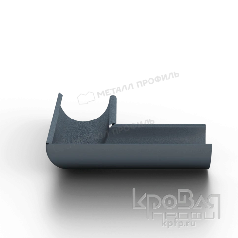 Угол желоба внутренний МЕТАЛЛ ПРОФИЛЬ Foramina Freeze D125 Grey фото 5