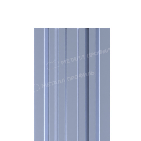 Штакетник металлический МП LАNE-T 16,5х99 (PURMAN-20-Galmei-0.5) фото 1