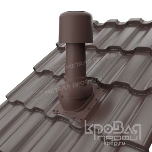 Выход вентиляции изолированный MAXI TURBO 125/160 Монтекристо (коричневый) фото 2