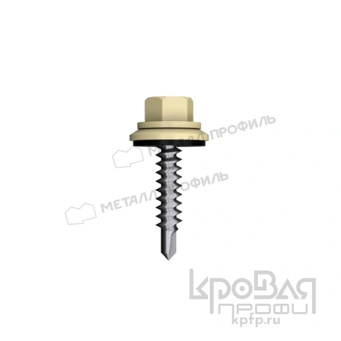 Саморез 4,8х35 ROOFRetail RAL1014 (слоновая кость) фото 1