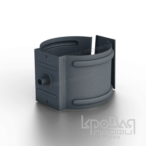 Держатель трубы D100 (на кирпич) Foramina Freeze (FRZ_D-01-Grey\Grey-0.6) фото 6