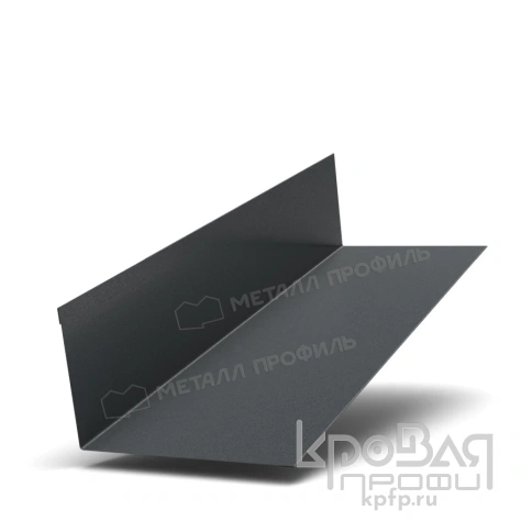 Планка примыкания верхняя 250х147х2000 (VikingMP-01-7016-0.45) фото 1