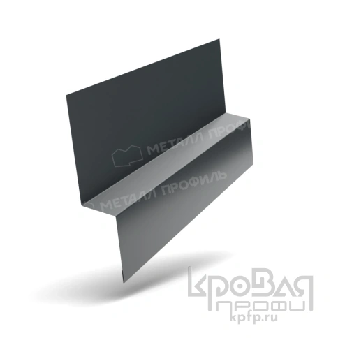 Планка начальная FASTCLICK 55х30х3000 NormanMP (ПЭ-01-7016-0.5) фото 1