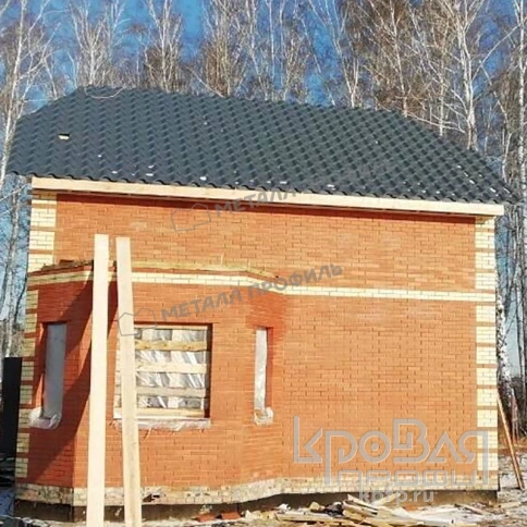 Металлочерепица МП Монтерроса-S NormanMP (ПЭ-01-5005-0.5) фото 5