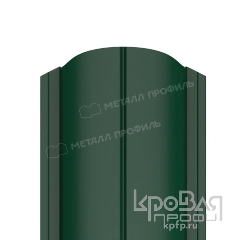 Штакетник металлический МП ELLIPSE-O 19х126 (PURMAN-20-6005-0.5) фото 1