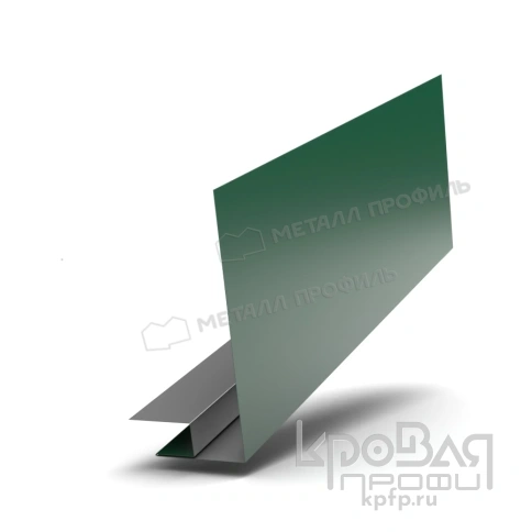 Планка карнизного свеса сложная 250х50х3000 NormanMP (ПЭ-01-6005-0.5) фото 1