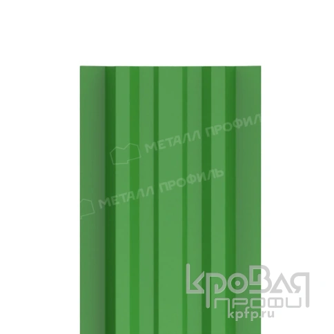 Штакетник металлический МП LАNE-T 16,5х99 NormanMP (ПЭ-01-6018-0.5) фото 1