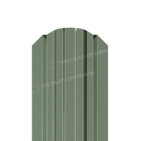 Штакетник металлический МП LАNE-O 16,5х99 (PURMAN-20-Tourmalin-0.5) фото 1