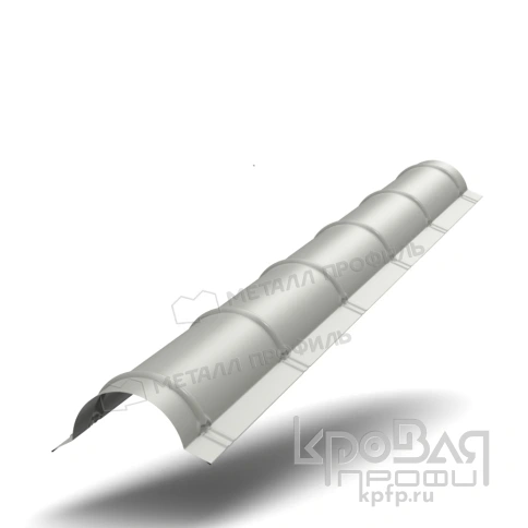 Планка конька круглого R110х2000 (ПЭ-01-9002-0.45) фото 1