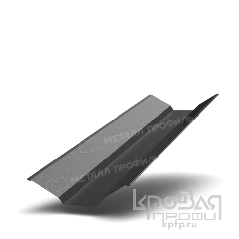 Планка ендовы верхняя 76х76х2000 (VikingMP-01-9005-0.45) фото 1